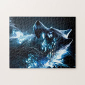bioluminescente wolf legpuzzel (Horizontaal)