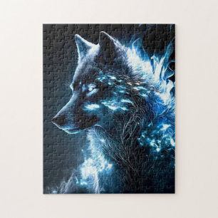 bioluminescente wolf legpuzzel