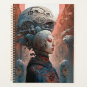 Biomechanische kop Surreal Sci-Fi Art Planner (Voorkant)