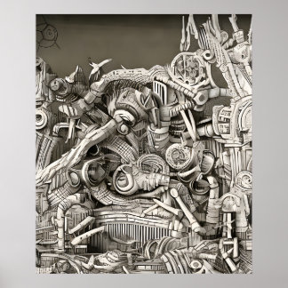 Biomechanische stad poster