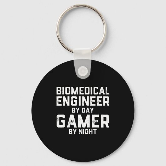 Biomedical Engineer By Day Gamer By Night Bio Med  Sleutelhanger (Voorkant)