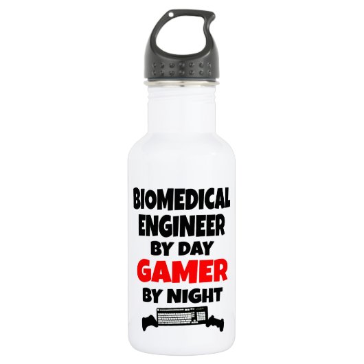 Biomedical Engineer Gamer Waterfles (Voorkant)
