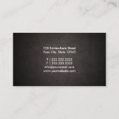 Biomedicale eenvoudige gebold typografie elegant visitekaartje (Achterkant)