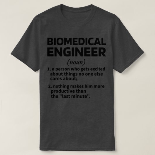 Biomedicale ingenieurs Biomedicale ingenieur T-shirt (Design voorkant)