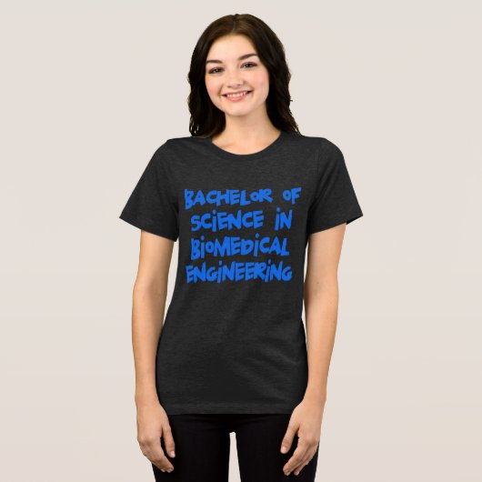 Biomedicale techniek Tri-Blend shirt (Voorkant volledig)