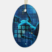 Biomedicale wetenschapstechniek of BME als concept Keramisch Ornament (Links)