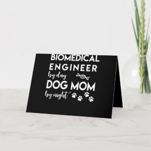 Biomedisch ingenieur Dog Mam Hondenliefhebber Bio Feestdagen Kaart