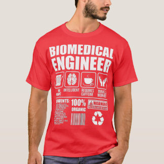 Biomedisch ingenieur Hardworking Biomed Medical Sc T-shirt