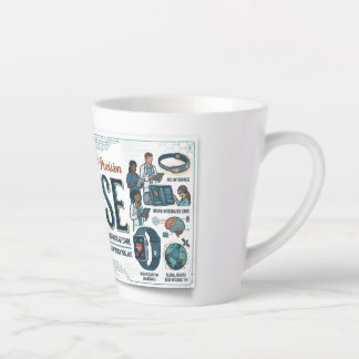 Biomedische verpleegster cadeau latte mok