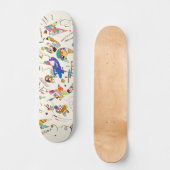 Biomorfe geometrie | Wassily Kandinsky | Skateboard (Voorkant)