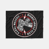 Bionic Ankle Replacement Recovery Bionic Ankle Sur Fleece Deken (Voorkant (Horizontaal))