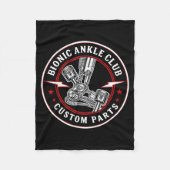 Bionic Ankle Replacement Recovery Bionic Ankle Sur Fleece Deken (Voorkant)