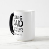 Bionic Dad Knee Replacement Celebration Magische Mok (Voorkant links)