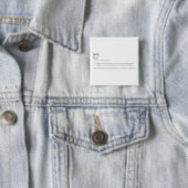 Bionic Definition in Black Vierkante Button 5,1 Cm (In situ)
