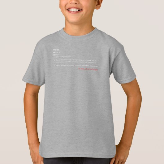 Bionic Definition in White Go Ahead Ask T-shirt (Voorkant)