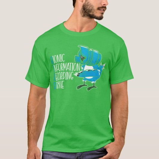 Bionic Information Recording Drone Bird Compracy T-shirt (Voorkant)