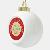 Bionic kerstsierversiering (heupvervanging) keramische bal ornament (Rechts)