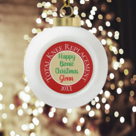 Bionic (knievervanger)kerstversiering keramische bal ornament