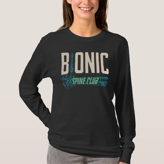 Bionic Spine Surgery Lumbar Spinal Fusion Back Rec T-shirt (Voorkant)