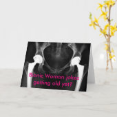 "Bionic Woman jokes getting old yet ?" Carte (Fleur jaune)