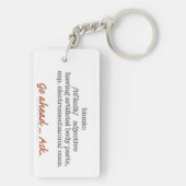 Bionische Definitie II Sleutelhanger (achterkant)