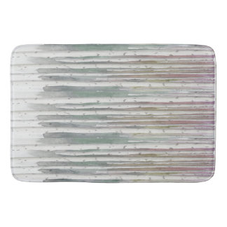 Biophilic handpainted muted birch watercolor wood badmat