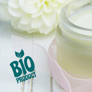 Bioproduct, biologisch, milieuvriendelijk rubberstempel