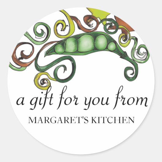 bios hippie pois végétalien végétarien étiquette c (Devant)