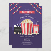 Bioscoop en Popcorn Kaart (Voorkant / Achterkant)