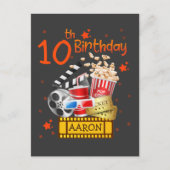 Bioscoop Feest Cinema Theater Verjaardag Matching  Briefkaart (Voorkant)