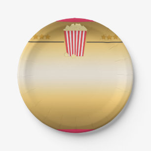 Bioscoop Film Popcorn Ticket Verjaardagsfeest Bann Papieren Bordje