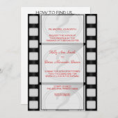 Bioscoop grote rechthoekige uitnodiging (Voorkant / Achterkant)