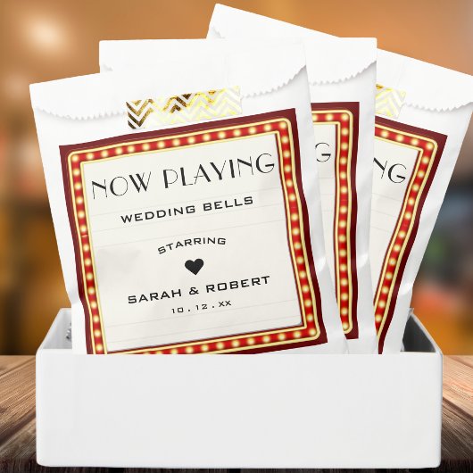 Bioscoop Neonreclamebord Rode Huwelijk Bedankzakje