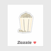 Bioscoop Popcorn Sticker (Vel)
