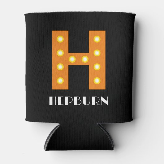 Bioscoopmarktkader letter aangepaste gloeilamp mon blikjeskoeler (Voorkant)