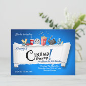 Bioscooppartij Kaart (Staand voorkant)