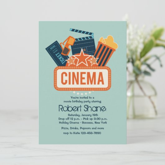 Bioscoopster: Uitnodiging (Staand voorkant)