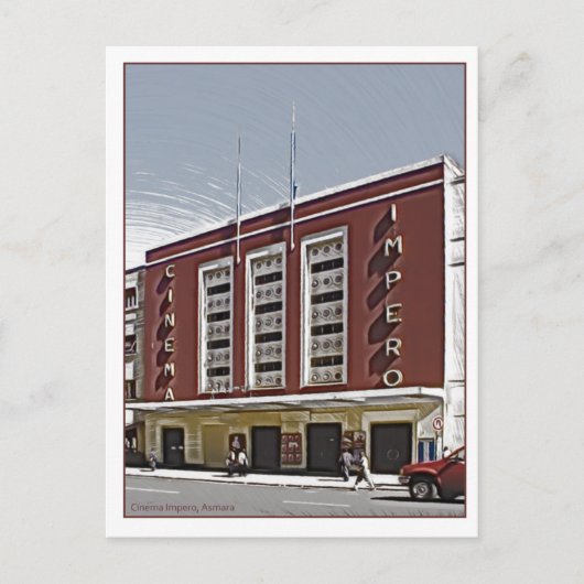 Bioskoop Impero, Asmara Briefkaart (Voorkant)
