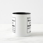 Biostatisticus zijn is gemakkelijk, biostatistisch mok (Midden)