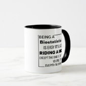 Biostatisticus zijn is gemakkelijk, biostatistisch mok (Voorkant rechts)