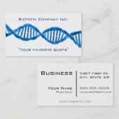Biotech-DNA Visitekaartje (Voorkant / Achterkant)
