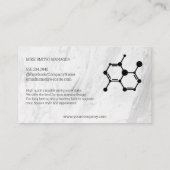 biotechnologisch molecuul | Marmer Visitekaartje (Achterkant)