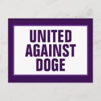 Bipartisan United tegen DOGE Paarse antidoge