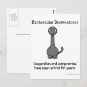 Bipartizanschap is uitgestorven zoals de dinosauru briefkaart (Voorkant / Achterkant)