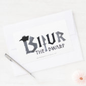 Bipelnaam Rechthoekige Sticker (Envelop)