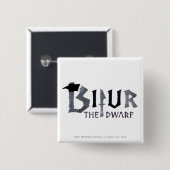 Bipelnaam Vierkante Button 5,1 Cm (Voorkant /achterkant)