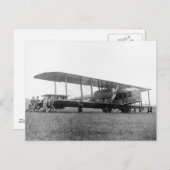 Biplane Airliner, 1919 Briefkaart (Voorkant / Achterkant)