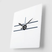 BiPlane wandklok Vierkante Klok (Hoek)
