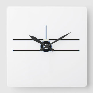 BiPlane wandklok Vierkante Klok