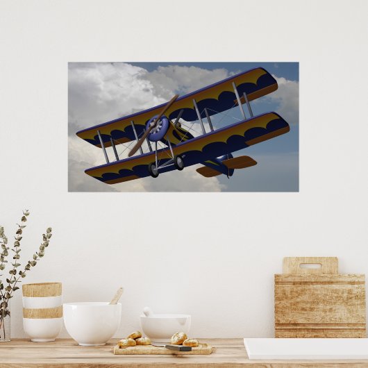 BiPlaneFlying Poster (Keuken)